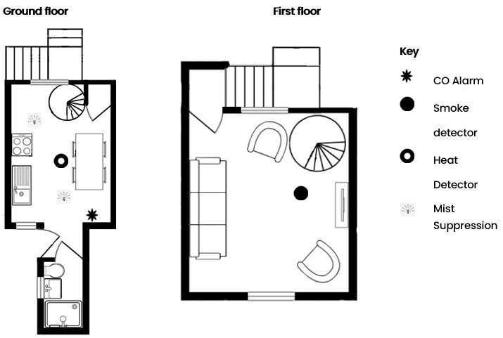 Sixpence Cottage floor plan