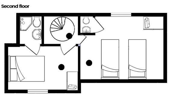 Sixpence Cottage floor plan