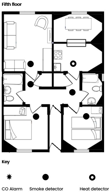 51-52 Carrack Widden flats floor plan