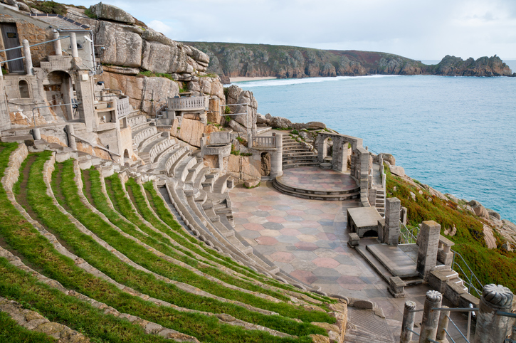 View From The Minack Theatre In Cornwall