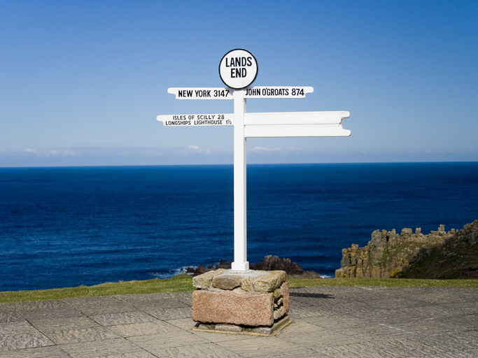 Lands End Sign Cornwall