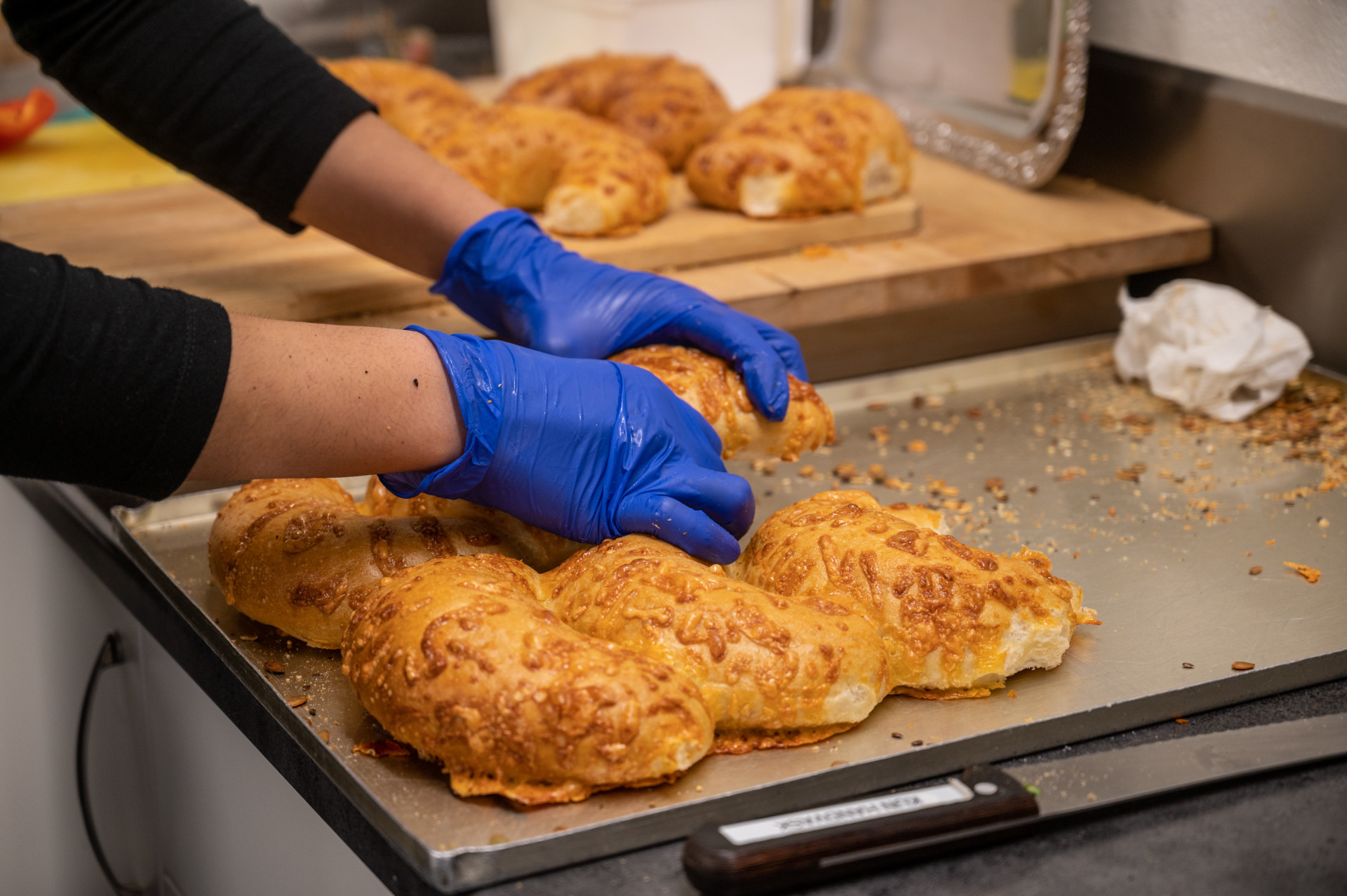 working with dough
