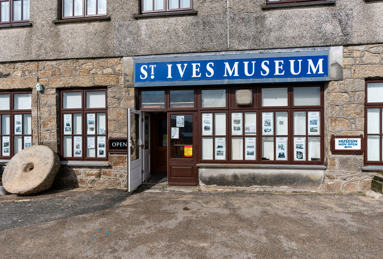 St. Ives, United Kingdom, 25.09.2024, Exterior of The St. Ives Museum