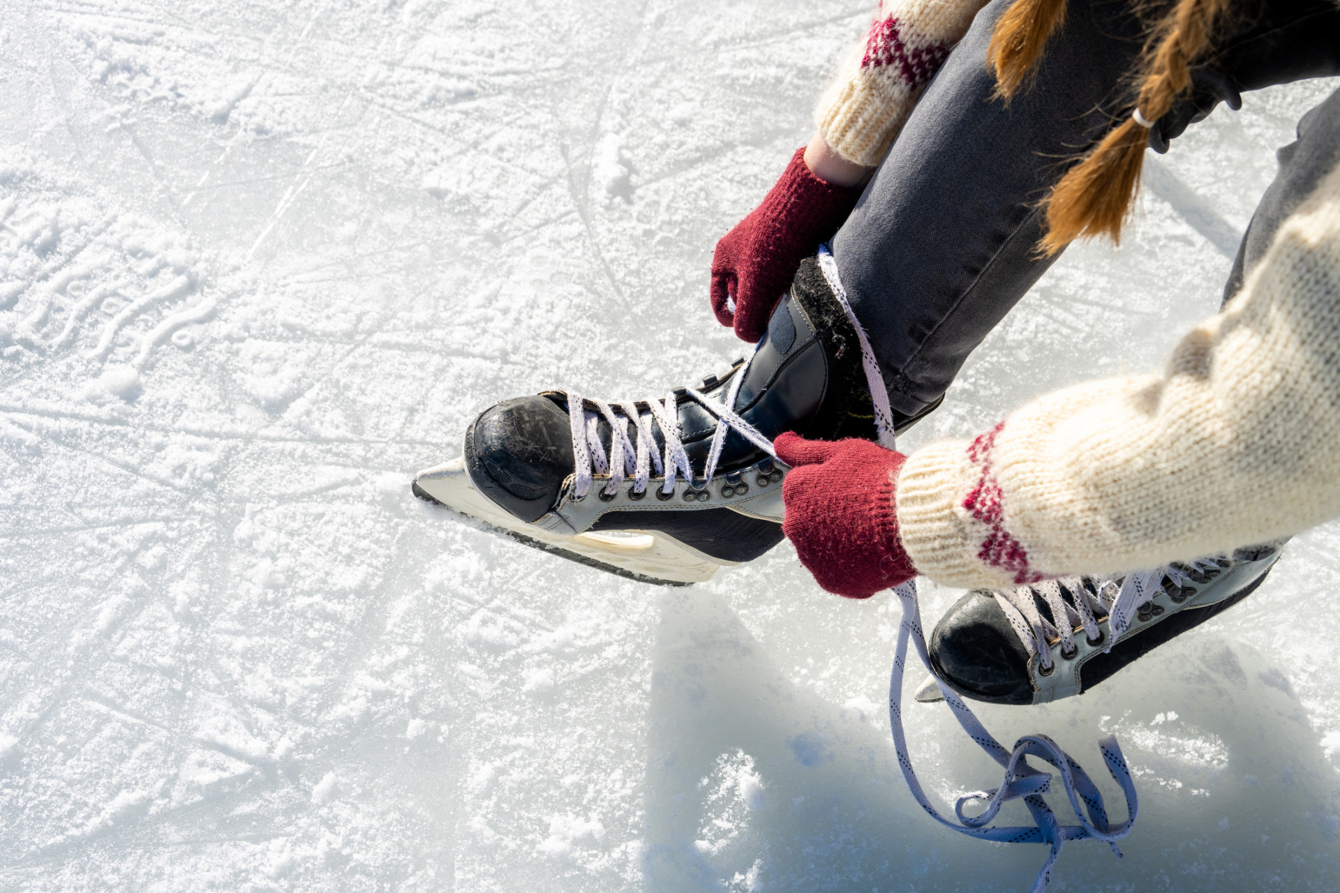 Ice skating