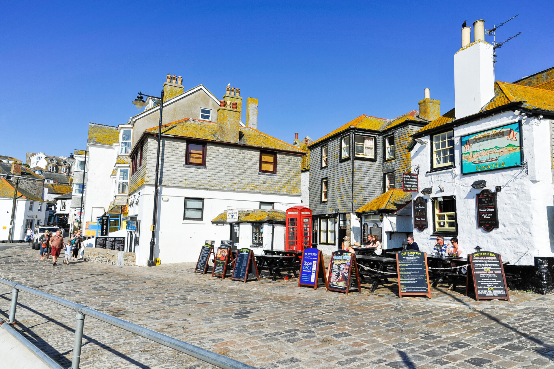 St. Ives town in Cornwall, UK